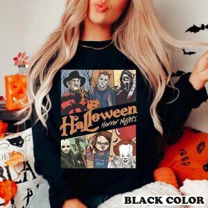 Halloween Horror Nights Vintage Horror Movie Halloween Sweatshirt 98